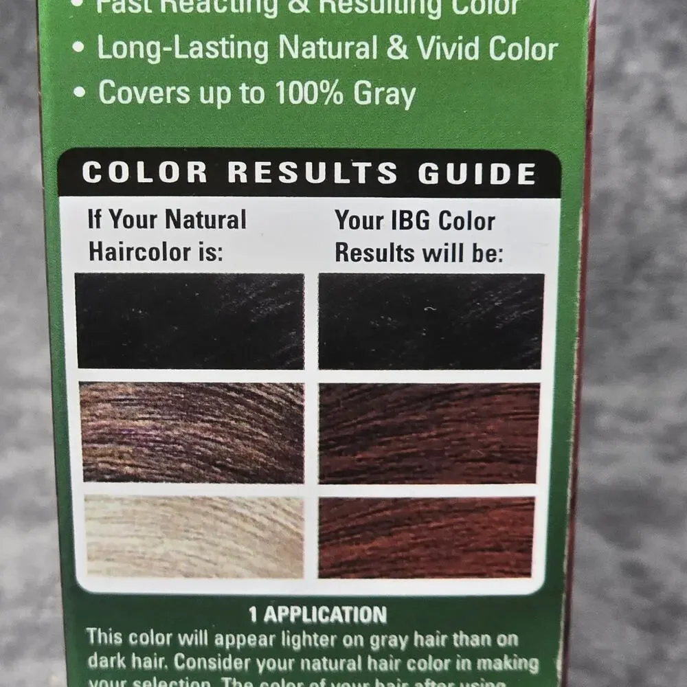 IBG Ideal Beauty Goods W283 Reddish Auburn Shampoo In Permanent Hair Color Aloe